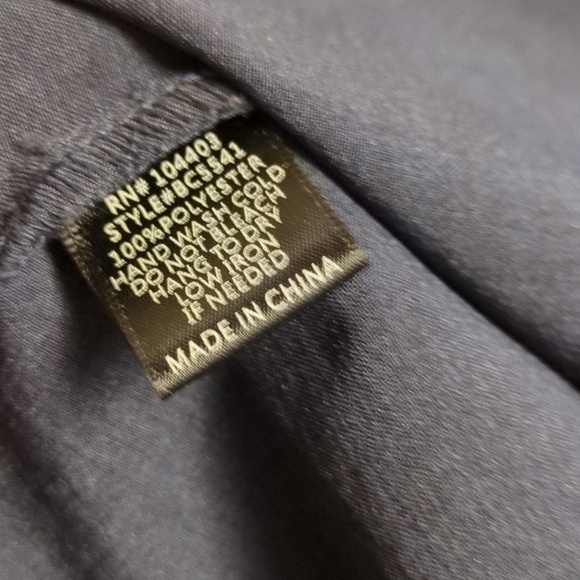 J.O.A. Navy Ruffled One Shoulder Top - Picture 5 of 5